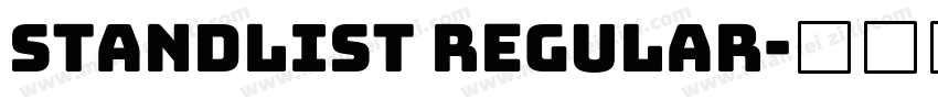 Standlist Regular字体转换